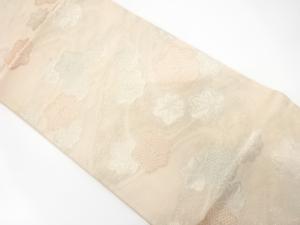 未使用品　紗　竜田川模様織り出し　袋帯